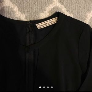 Black Abercrombie and Fitch sheer sleeve romper!